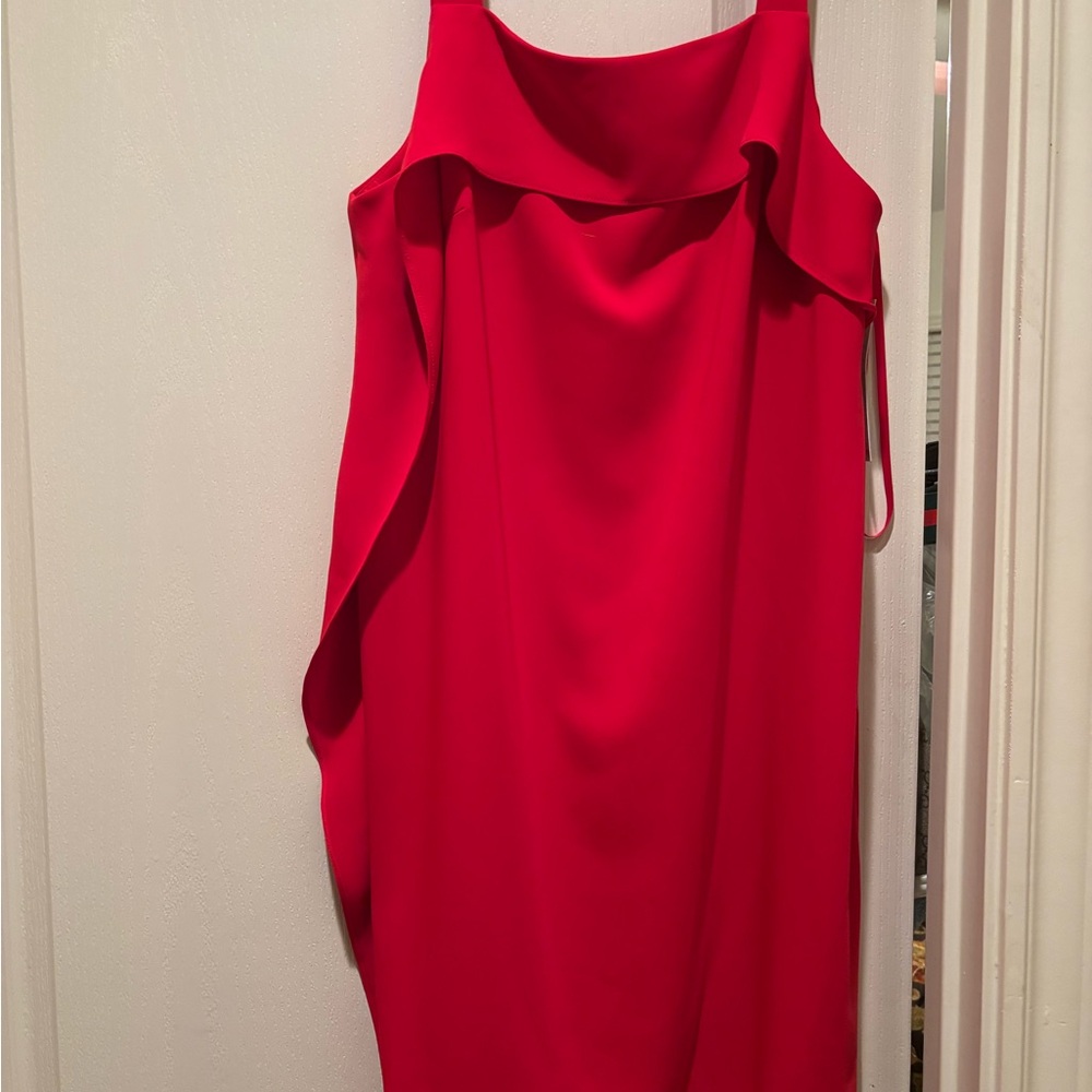 ANTONIO MELANI Asymmetrical Red Dress